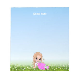 Bloc De Notas Hada Linda y Flores
