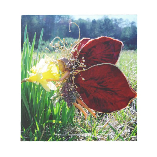 Bloc De Notas Hadas en los Daffodils (Frente)