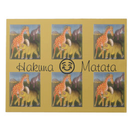 Bloc De Notas Hakuna Matata con sonrisa