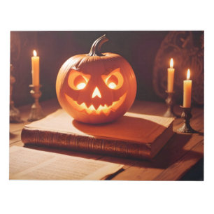 Bloc De Notas Halloween Calabazas Velas Cute Spooky arte festivo