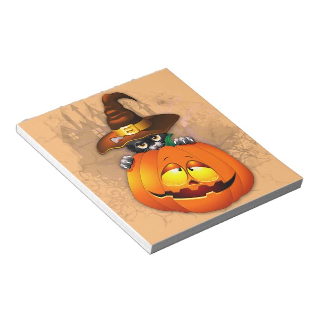 Bloc De Notas Halloween Curte Kitty Witch and Pumpkin Friend (Lado Derecho)