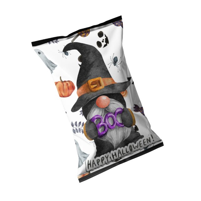 Bloc De Notas Halloween Gnome Chip Bag Wrappers Party Favor (Chip Bag wrapper Halloween party favors)