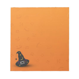 Bloc De Notas Halloween Gorra de brujas con araña