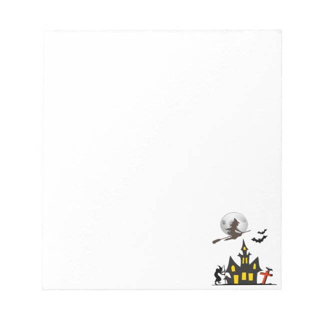 Bloc De Notas Halloween Haunted House Notepad (Frente)