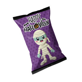 Bloc De Notas Halloween Mummy Chip Bag Wrappers Party Favor