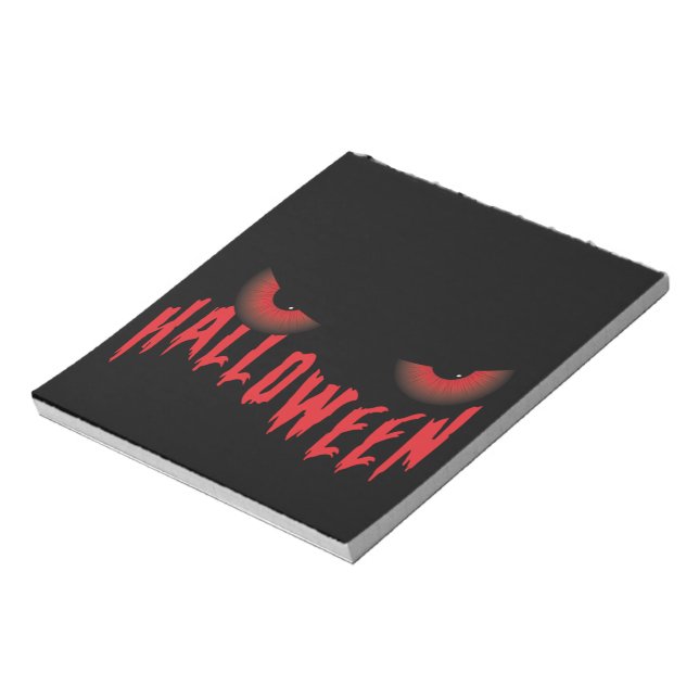 Bloc De Notas Halloween Red Scary Eyes (Lado Izquierdo)