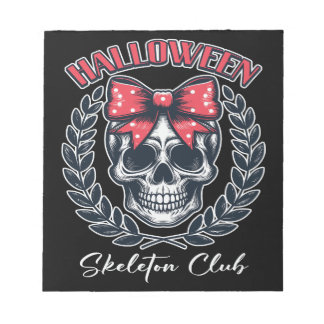 Bloc De Notas Halloween Skeleton Club