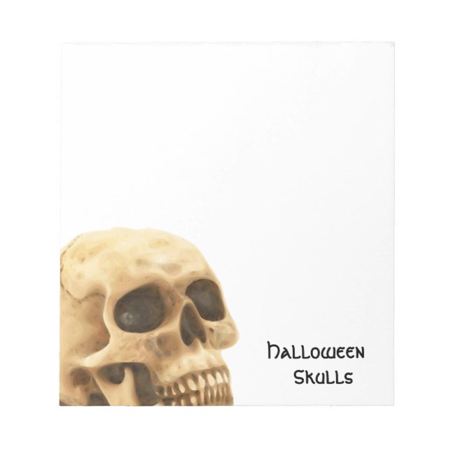 Bloc De Notas Halloween Skull Bone (Frente)