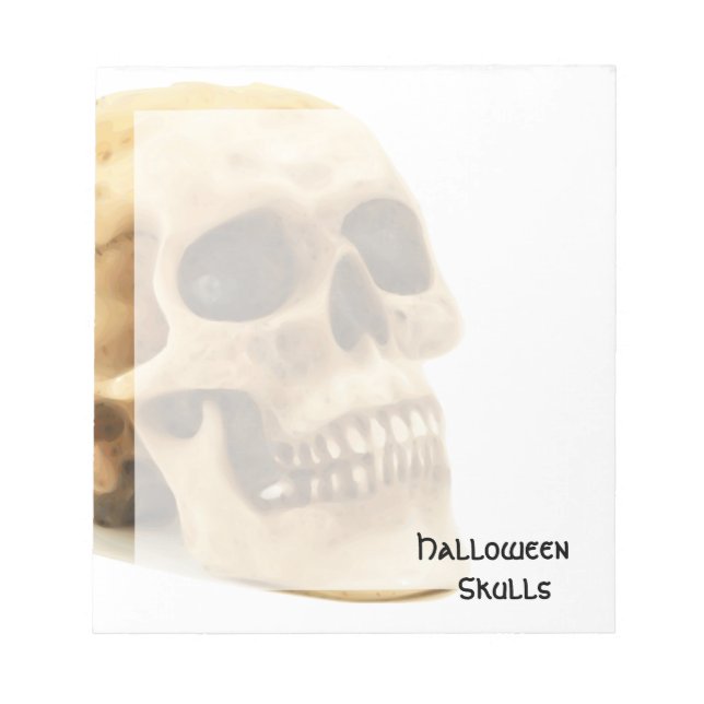 Bloc De Notas Halloween Skull Bone (Frente)