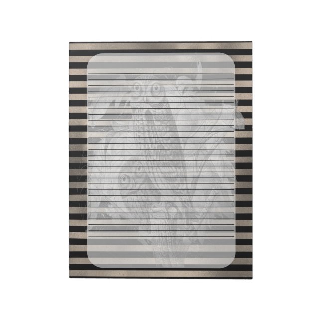 Bloc De Notas Halloween Vintage Ephamera Owl Family (Lado Izquierdo)