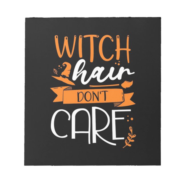 Bloc De Notas Halloween Witch Hair No Cair (Frente)