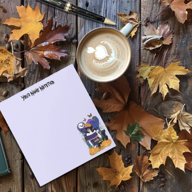 Bloc De Notas Halloween Witch Sugar Skull (Subido por el creador)