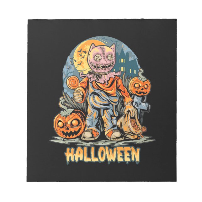 Bloc De Notas Halloween Y Cat (Frente)