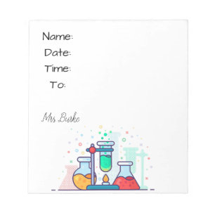 Bloc De Notas Hallpass para Química