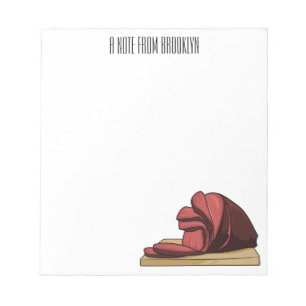 Bloc De Notas Ham personalizado ilustracion