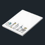 Bloc De Notas Hanukkah NYC vacaciones judías Chanukah<br><div class="desc">Cuenta con un original ilustracion con lápiz y tinta de una fila de monumentos clásicos de la ciudad de Nueva York, "vestidos" para la temporada de vacaciones. ¡Genial para cualquiera que viva o ame NYC! ¿No ves exactamente lo que buscas? ¿Necesita ayuda con la personalización? Haga clic en "Recaucaheartsny" (esquina...</div>