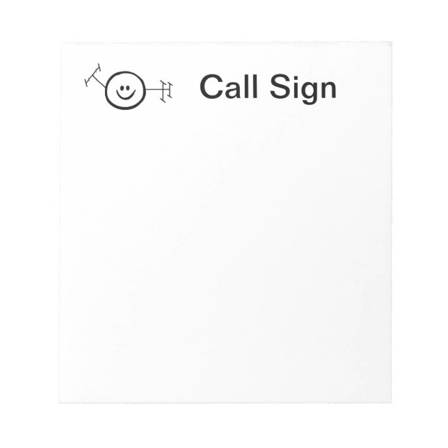 Bloc De Notas Happy Ham Ham Radio Notepad (Frente)