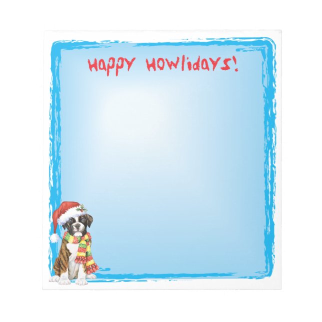 Bloc De Notas Happy Howlidays Boxer (Frente)