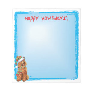Bloc De Notas Happy Howlidays Poodle
