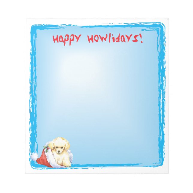 Bloc De Notas Happy Howlidays Toy Poodle (Frente)