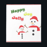 Bloc De Notas Happy Jolly Joy<br><div class="desc">Happy Jolly Joy
Add the background color of your choosing!</div>