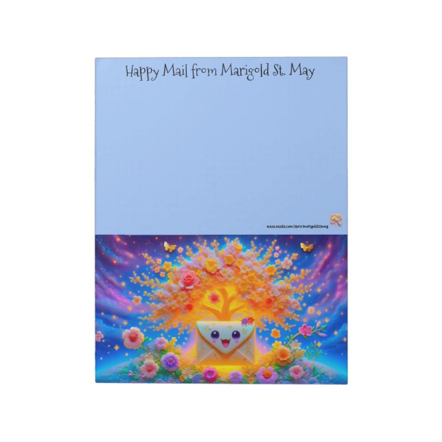 Bloc De Notas Happy Mail Stationery for Snail Mail (Lado Izquierdo)