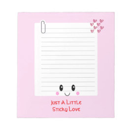 Bloc De Notas Happy Notes Pink: Kawaii Notepad
