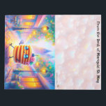 Bloc De Notas Happy Pancake Notepad<br><div class="desc">Rococo Impressionism Kawaii Rainbows: "There's a lot going on here." Palais de Marigold St. May creates unique stationery for those that love all things cute, Kawaii, floral, and colorful. Note that the designs are generally created for the large notepads, stationery sheets, stickers, address labels, note cards, and envelopes. If you...</div>