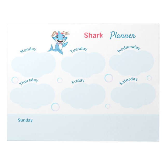 Bloc De Notas Happy Shark Family Planner (Frente)