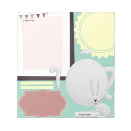 Bloc De Notas Hare Tea Pot Green Journal Notes Scrapbook Paper