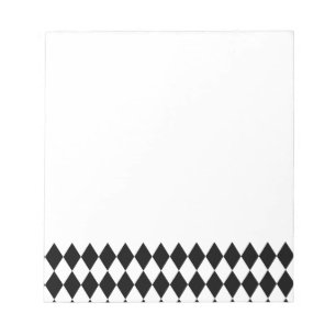 Bloc De Notas Harlequin Blanco y negro