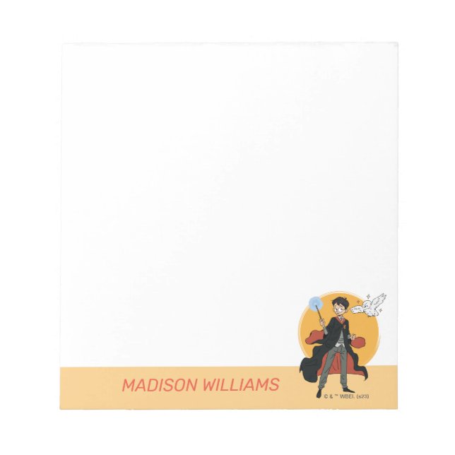 Bloc De Notas HARRY POTTER™ y Ilustracion Hedwig (Frente)