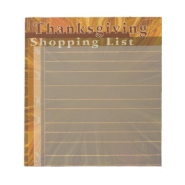 Bloc De Notas harvest shopping list