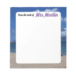 Bloc De Notas Hawaii Beach Teacher Notepad