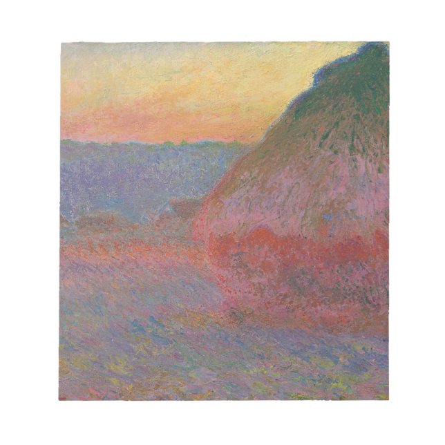 Bloc De Notas Haystacks (por Claude Monet) (Frente)