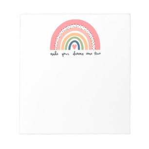 Bloc De Notas Haz que tus sueños se vuelvan arcoiris