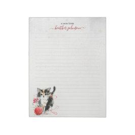 Bloc De Notas Hearthlight Notes Invierno Kitten Personalizado