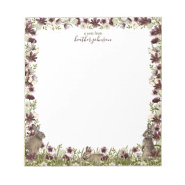 Bloc De Notas Hearthlight Notes Spring Meadow Bunny Notepad