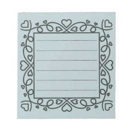 Bloc De Notas Hearts Border