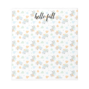 Bloc De Notas Hello Fall Pumpkin Otumn Wagon Gardening