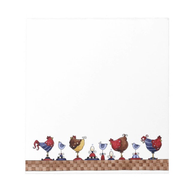 Bloc De Notas Hens in a Row - Notepad (Frente)