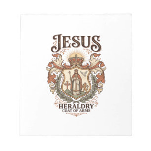 Bloc De Notas Heráldica de Jesús Escudo de Armas Heráldica de Je