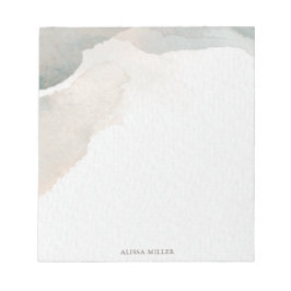 Bloc De Notas Hermosa acuarela moderna Resumen artístico