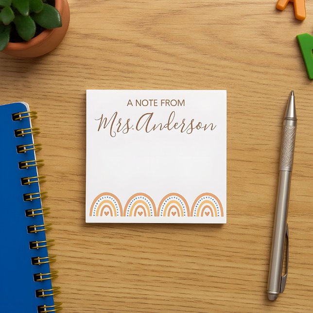 Bloc De Notas Hermosa apreciación de profesor de arcoiris de Cut (Subido por el creador)