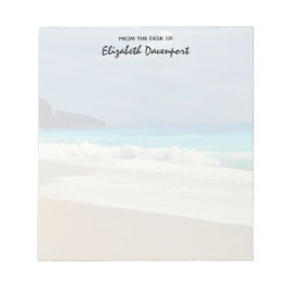 Bloc De Notas Hermosa fotografía tropical turquesa en el Mar Azu