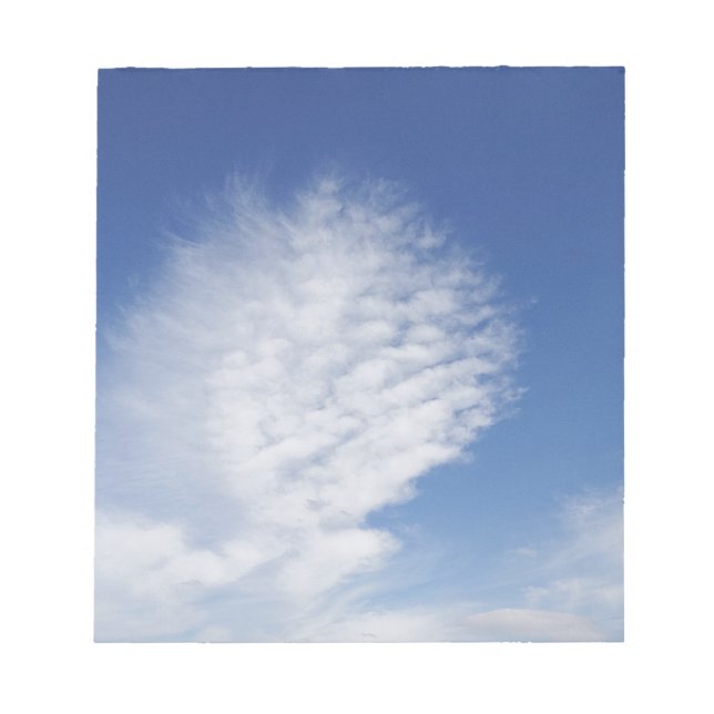 Bloc De Notas Hermosa, gran nube (Frente)