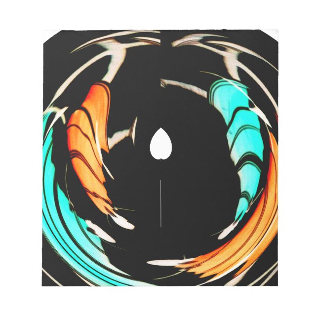 Bloc De Notas Hermosa imagen de arte en estilo africano (Frente)