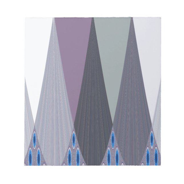 Bloc De Notas Hermosa impresión de arte de diseño de Chevron (Frente)