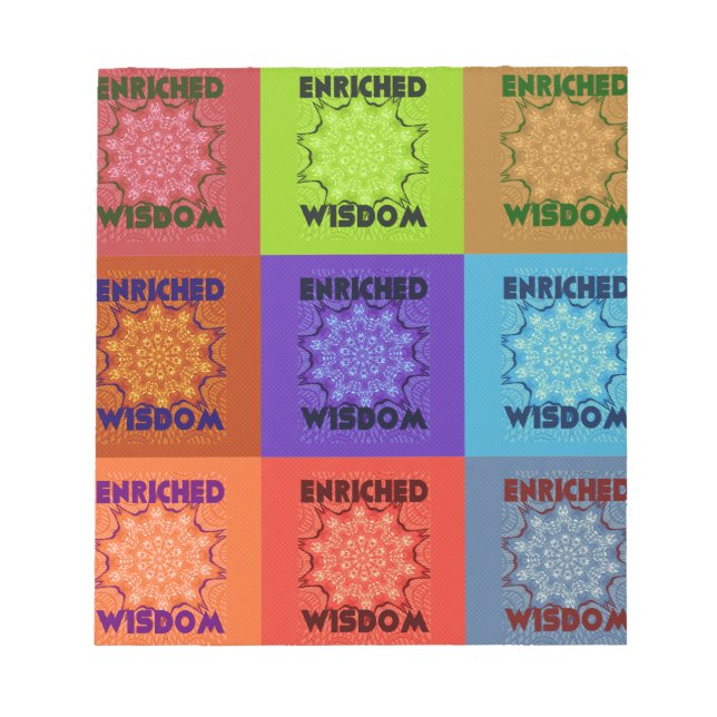 Bloc De Notas Hermosa Impresión de Arte Pop, Increíble y Enrique (Frente)