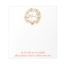 Bloc De Notas Hermosa madre floral